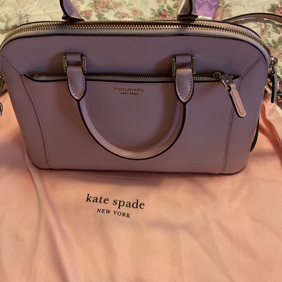 AUTHENTIC Kate Spade Medium Saffiano Leather Top Zip Satchel CROSSBODY NWT - Picture 2 of 3
